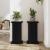Suport pentru plante Stejar negru 33 x 33 x 60 cm Lemn compozit GartenMobel Dekor