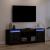 Cabinet TV Negru 139.5 x 34 x 50 cm Lemn compozit GartenMobel Dekor