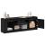 Cabinet TV Negru 139.5 x 34 x 50 cm Lemn compozit GartenMobel Dekor