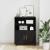 Cabinet Mobil cu ușă Stejar negru 60 x 48 x 81 cm Lemn compozit GartenMobel Dekor