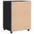 Cabinet Mobil cu ușă Stejar negru 60 x 48 x 81 cm Lemn compozit GartenMobel Dekor