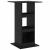 Masă de bar cu raft Stejar Negru 60 x 60 x 100 cm Lemn compozit GartenMobel Dekor