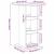 Masă de bar cu raft Stejar Negru 60 x 60 x 100 cm Lemn compozit GartenMobel Dekor