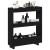 Trolley pentru Depozitare Îngust Stejar Negru 60 x 18 x 70 cm GartenMobel Dekor