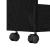 Trolley pentru Depozitare Îngust Stejar Negru 60 x 22 x 80 cm GartenMobel Dekor