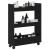 Trolley pentru Depozitare Îngust Stejar Negru 60 x 22 x 80 cm GartenMobel Dekor