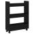 Trolley pentru Depozitare Îngust Stejar Negru 60 x 22 x 80 cm GartenMobel Dekor