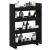 Trolley pentru Depozitare Îngust Stejar Negru 60 x 20 x 82 cm GartenMobel Dekor