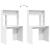 Birou cu raft cu depozitare Alb 91 x 50 x 149 cm Lemn compozit GartenMobel Dekor