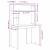 Birou cu raft Stejar negru 91 x 50 x 149 cm Lemn compozit GartenMobel Dekor