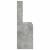 Birou cu raft Gri beton 91 x 50 x 149 cm Lemn compozit GartenMobel Dekor