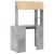 Birou cu raft Gri beton 91 x 50 x 149 cm Lemn compozit GartenMobel Dekor