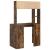 Birou cu raft Stejar afumat 91 x 50 x 149 cm Lemn compozit GartenMobel Dekor