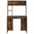 Birou cu raft Stejar afumat 91 x 50 x 149 cm Lemn compozit GartenMobel Dekor