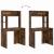 Birou cu raft Stejar afumat 91 x 50 x 149 cm Lemn compozit GartenMobel Dekor