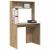 Birou cu raft stejar artizanal 91 x 50 x 149 cm Lemn compozit GartenMobel Dekor