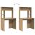 Birou cu raft stejar artizanal 91 x 50 x 149 cm Lemn compozit GartenMobel Dekor