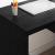 Birou cu sertar Stejar negru 90 x 49.5 x 75 cm Lemn compozit GartenMobel Dekor