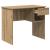 Birou cu raft stejar artizanal 90 x 49.5 x 75 cm Lemn compozit GartenMobel Dekor
