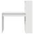 Birou cu raft cu depozitare Alb 113 x 54 x 120 cm Lemn compozit GartenMobel Dekor