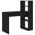 Birou cu raft Stejar negru 113 x 54 x 120 cm Lemn compozit GartenMobel Dekor