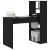 Birou cu raft Stejar negru 113 x 54 x 120 cm Lemn compozit GartenMobel Dekor