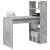 Birou cu raft Gri beton 113 x 54 x 120 cm Lemn compozit GartenMobel Dekor