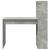 Birou cu raft Gri beton 113 x 54 x 120 cm Lemn compozit GartenMobel Dekor