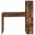 Birou cu raft Stejar afumat 113 x 54 x 120 cm Lemn compozit GartenMobel Dekor