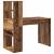 Birou cu raft Lemn vechi 113 x 54 x 120 cm Lemn compozit GartenMobel Dekor