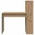 Birou cu raft stejar artizanal 113 x 54 x 120 cm Lemn compozit GartenMobel Dekor