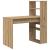 Birou cu raft stejar artizanal 113 x 54 x 120 cm Lemn compozit GartenMobel Dekor