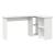 Birou cu raft cu depozitare Alb 142 x 102 x 73 cm Lemn compozit GartenMobel Dekor