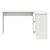 Birou cu raft cu depozitare Alb 142 x 102 x 73 cm Lemn compozit GartenMobel Dekor