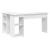 Birou cu raft cu depozitare Alb 142 x 102 x 73 cm Lemn compozit GartenMobel Dekor