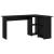 Birou cu raft Stejar negru 142 x 102 x 73 cm Lemn compozit GartenMobel Dekor