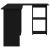 Birou cu raft Stejar negru 142 x 102 x 73 cm Lemn compozit GartenMobel Dekor