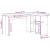 Birou cu raft Lemn vechi 142 x 102 x 73 cm Lemn compozit GartenMobel Dekor