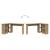 Birou cu raft stejar artizanal 142 x 102 x 73 cm Lemn compozit GartenMobel Dekor