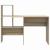 Birou cu raft Stejar sonoma 131.5 x 50 x 106.5 cm Lemn compozit GartenMobel Dekor