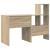 Birou cu raft Stejar sonoma 131.5 x 50 x 106.5 cm Lemn compozit GartenMobel Dekor