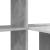 Birou cu raft Gri beton 131.5 x 50 x 106.5 cm Lemn compozit GartenMobel Dekor