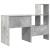 Birou cu raft Gri beton 131.5 x 50 x 106.5 cm Lemn compozit GartenMobel Dekor