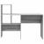 Birou cu raft sonoma gri 131.5 x 50 x 106.5 cm Lemn compozit GartenMobel Dekor