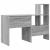 Birou cu raft sonoma gri 131.5 x 50 x 106.5 cm Lemn compozit GartenMobel Dekor