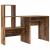 Birou cu raft Lemn vechi 131.5 x 50 x 106.5 cm Lemn compozit GartenMobel Dekor