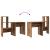 Birou cu raft Lemn vechi 131.5 x 50 x 106.5 cm Lemn compozit GartenMobel Dekor