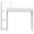 Birou cu raft cu depozitare Alb 100 x 40 x 90 cm Lemn compozit GartenMobel Dekor