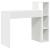 Birou cu raft cu depozitare Alb 100 x 40 x 90 cm Lemn compozit GartenMobel Dekor