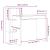 Birou cu raft Stejar sonoma 100 x 40 x 90 cm Lemn compozit GartenMobel Dekor